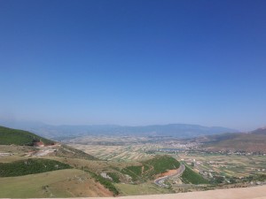 Blick vom KafeThanesh ins Tal