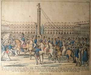 Befreiung von Paris durch Kosaken 1814 Archiv des Verfassers