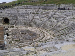Amphitheater in Syrakus Foto: Birgit Helk